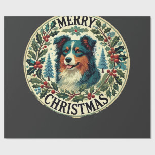 Jul Australisk Shephard Presentpapper