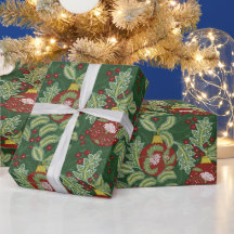 Jul av William Morris Wrapping Papper