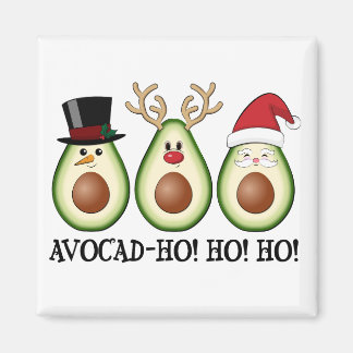 Jul Avocado Frosty, Rudolph och Santa Avocado Fros Magnet