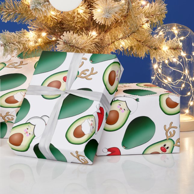 Jul Avocado Santa, Rudolph och Claus Presentpapper (Helgdagar)