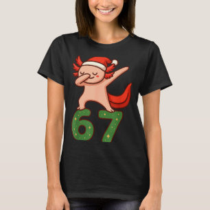 Jul Axolotl Dabbar 67 Meme Sex Sju Roligt T Shirt