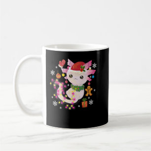 Jul Axolotl Santa Hat Light Anime Julafton för G Kaffemugg