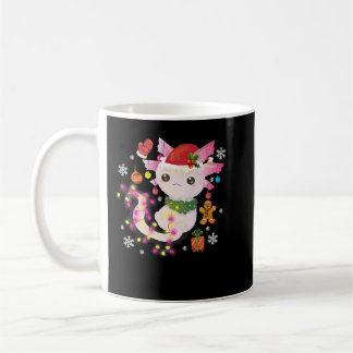 Jul Axolotl Santa Hat Light Anime Julafton för G Kaffemugg