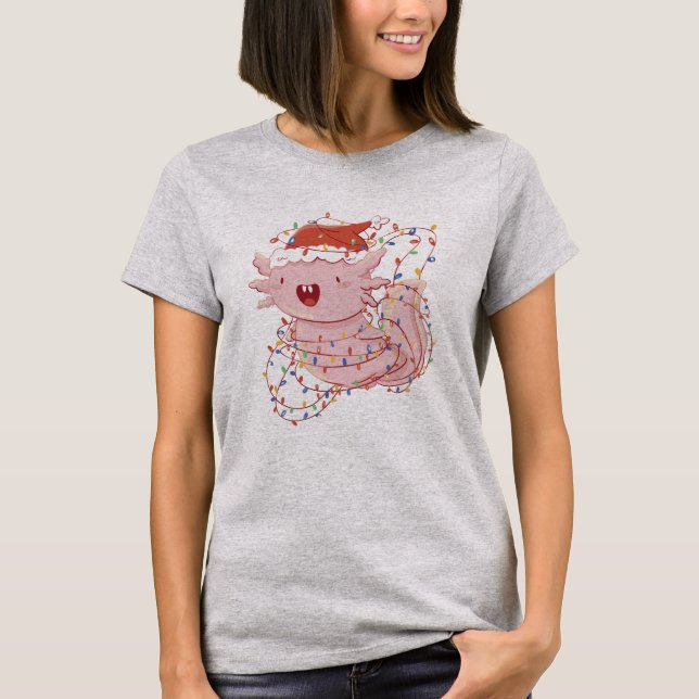 Jul Axolotl T Shirt (Framsida)
