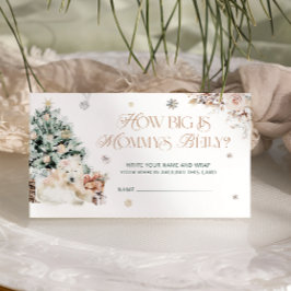 Jul Baby Bear hur stor Mamma är Belly Tilläggskort