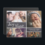 Jul Baby Birth Anouncement Photo Collage<br><div class="desc">Lägg märke till att du kommer till baby med ett speciellt fotokollage och skicka ut en jul hälsning samtidigt. Anpassa lådan i hälsning för att presentera nyfödd bebis.</div>