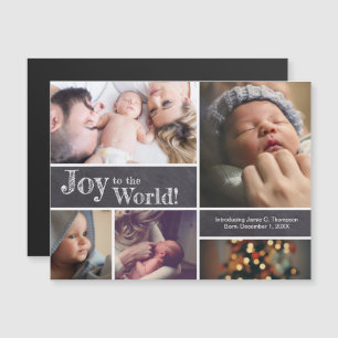 Jul Baby Birth Anouncement Photo Collage