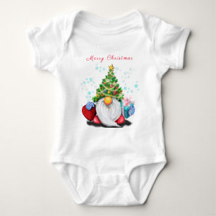 Jul Baby Bodykostydräkt Gnome med Gift åt dig T Shirt