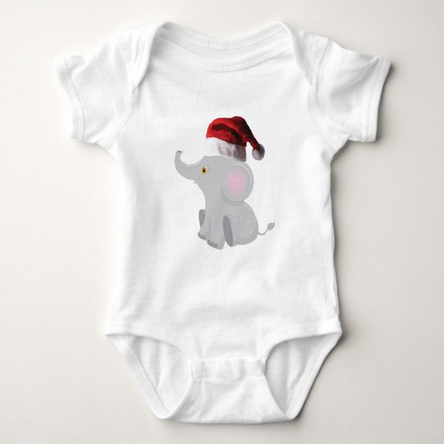 Jul Baby Elephant T Shirt (Framsida)