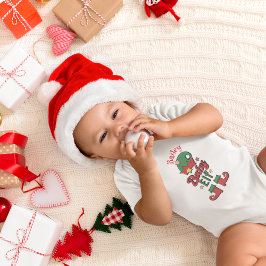 Jul Baby Elf skräddarsydd Baby Bodykostym T Shirt
