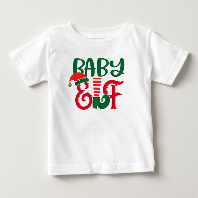 Jul Baby Elf T Shirt (Framsida)