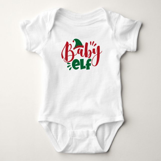 Jul Baby Elf T Shirt (Framsida)