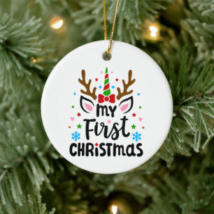 Jul Baby First Unicorn Ornament