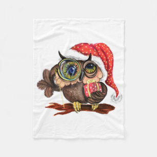 Jul Baby Fleece Blanket Baby Uggla med gåvor