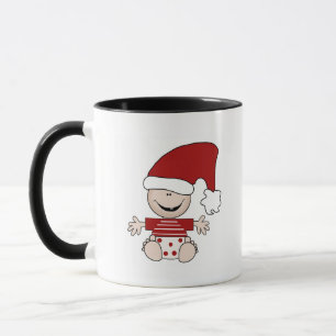 Jul Baby i Stocking Cap Tshirts och Gifts Mugg