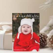 Jul Baby Photo Religiösa Birth Notice