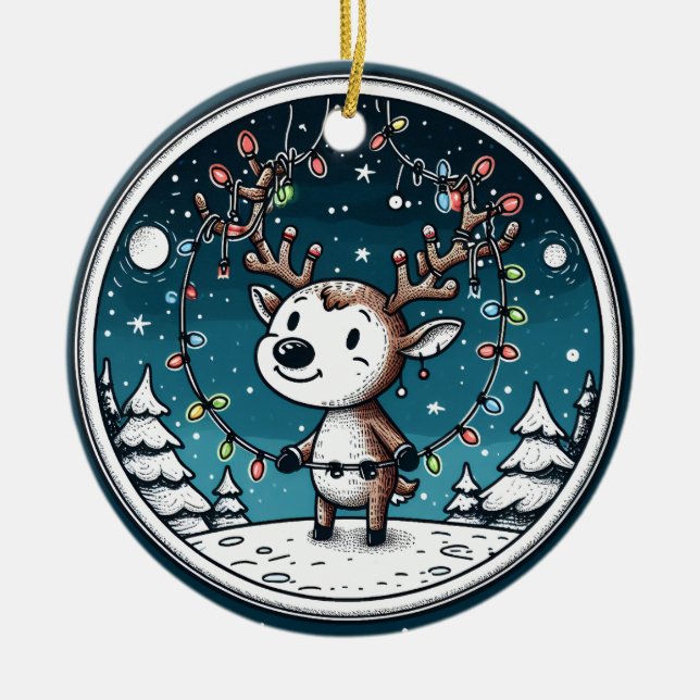 Jul Baby Reindeer Ornament (Framsidan)