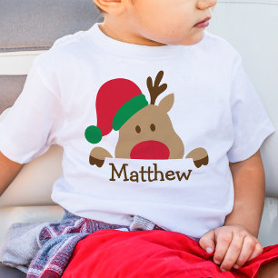 Jul Baby Reindeer Personlig Kid T-Shirt