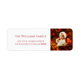 Jul Baby Santa Hat Photo Returadress Returadress Etikett
