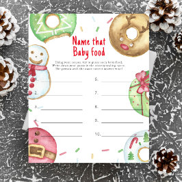 Jul baby shower Gissa den här babymaten spel