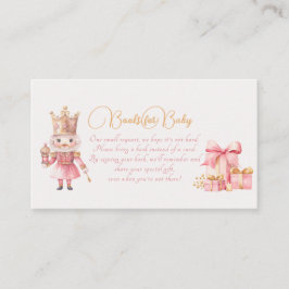 Jul Baby Shower Nutcracker Bok för Baby Tilläggskort