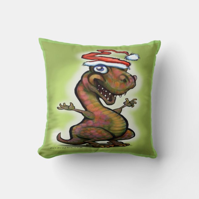 Jul Baby T-Rex Dinosaur Kudde (Framsida)