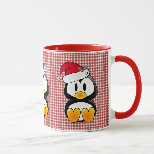 Jul Baby Tux Santa Hat Mugg (Höger)