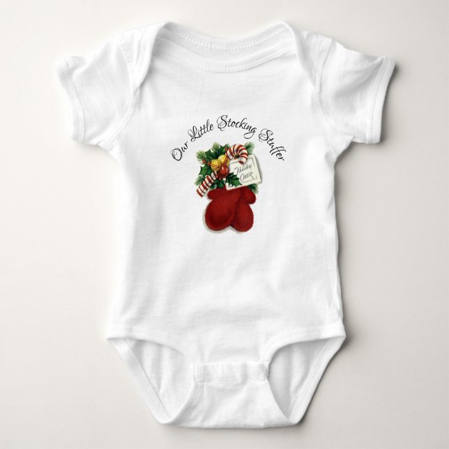 Jul Baby Vår lilla lagerbyttjare T Shirt (Framsida)