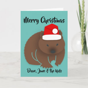 Jul Baby Wombat Helgkort