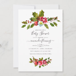 Jul Babyshower Inbjudningar
