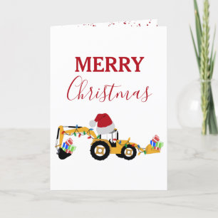 Jul Backhoe Construction Lastbil jul Helgkort