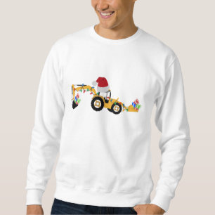 Jul Backhoe Construction Lastbil Lång Ärmad Tröja