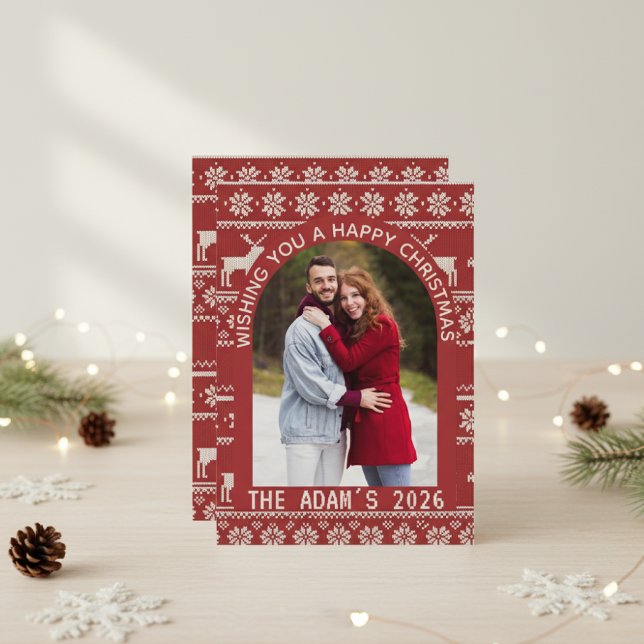 Jul Båge Nordisk Ren Personlig Fotografi Julkort (Skapare uppladdad)