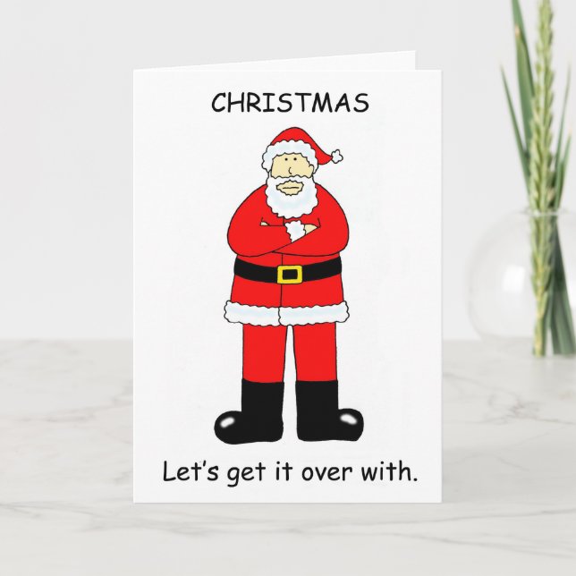 jul Bah Humbug Helgkort (Framsida)