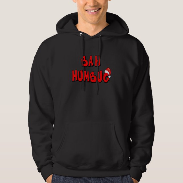 jul Bah Humbug Hoodie (Framsida)