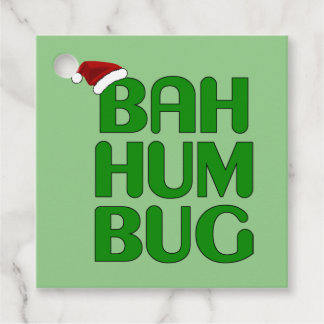 Jul Bah Humbug Shirt Art-Julafton Humbug Santa Gåvor Etiketter