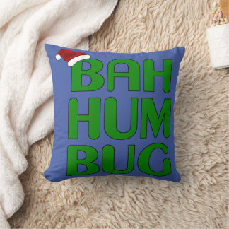 Jul Bah Humbug Shirt Art-Julafton Humbug Santa Kudde