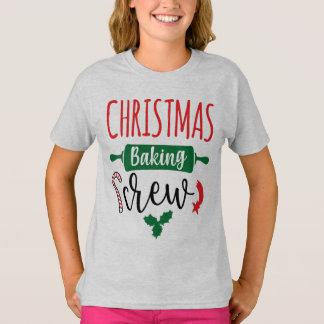 Jul Baking Crew Funny Småbarn jul T Shirt