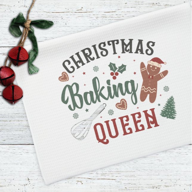 Jul Baking Queen Helgdag jul Kökshandduk (Skapare uppladdad)
