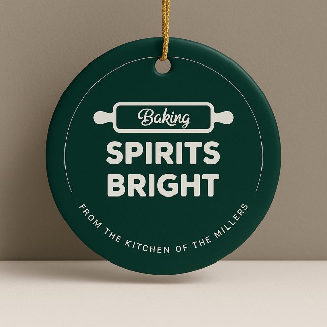 Jul Baking Spirits Bright Kitchen Ornament (Skapare uppladdad)
