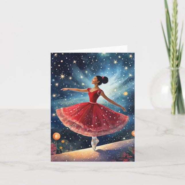 Jul Ballerina Kort (Framsida)