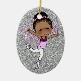 Jul Ballerina Ornament Silver Rosa