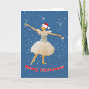 Jul Ballerinadans i snö Helgkort