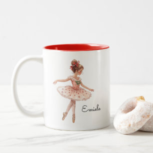Jul Ballet Girl Dance Två-Tonad Mugg