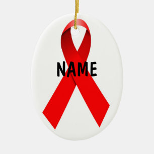 Jul-bandet HIV AIDS Julgransprydnad Keramik