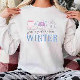 Jul bara en flicka som Kärlek vinter T Shirt