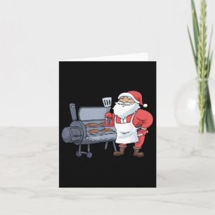 Jul Barbecue Jultomten Grill Smoker Steak Kort