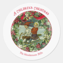 Jul Barn Vintage Round Sticker