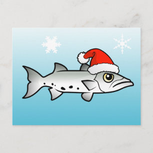Jul Barracuda Santa Helg Vykort
