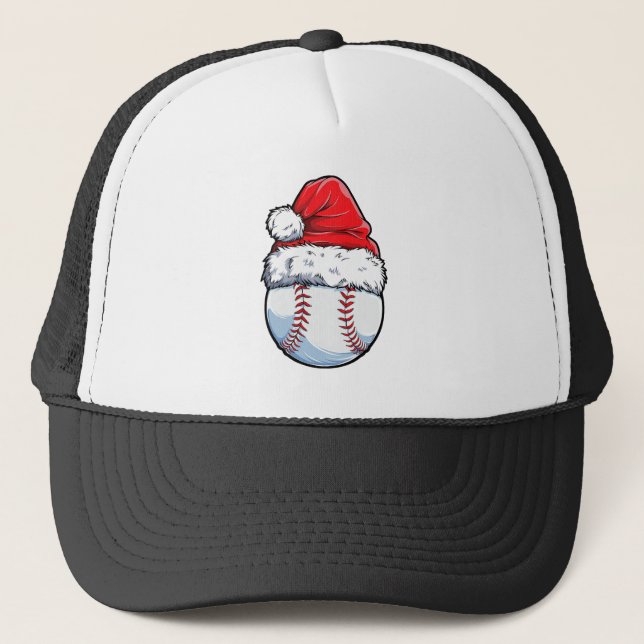 Jul Baseball Boll Santa Hat Julafton Boys Catche Keps (Framsida)
